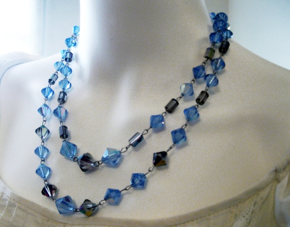 blue crystal necklace byme2